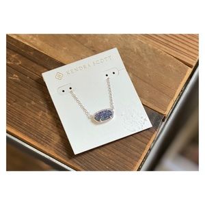 Kendra Scott • “Elisa” Necklace • Silver + Drusy